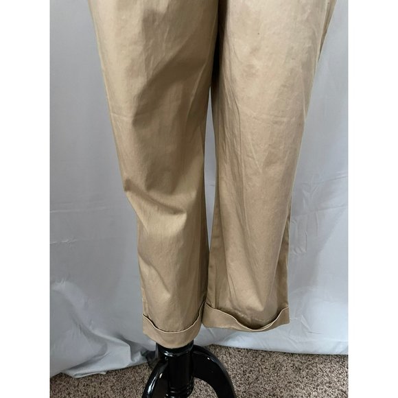 Grace Elements Petite Khaki Roll Bottom Capri Pants - Picture 6 of 11